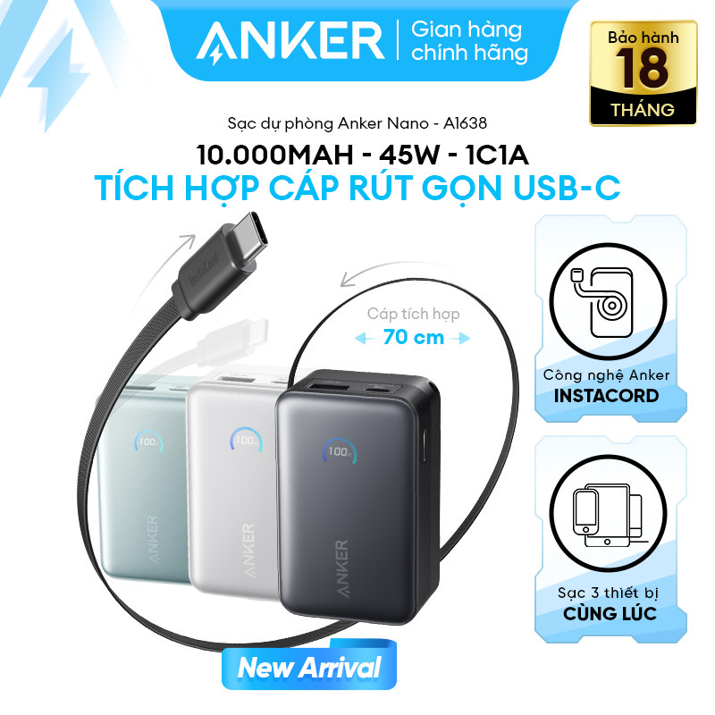 Pin dự phòng Anker Nano 10000 mAh