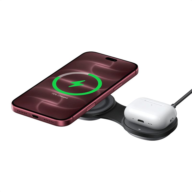Đế sạc không dây UGREEN MagFlow Qi2 25W 2 trong 1