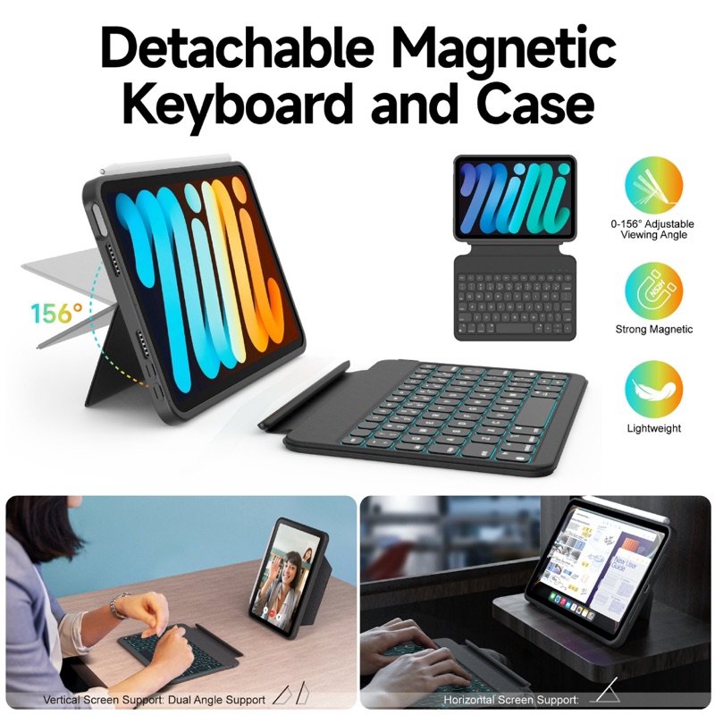Bàn phím và case cho iPad Mini 6/7
